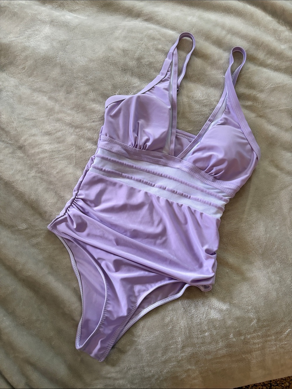 Women's Lavender One-Piece Swimsuit - Brand: